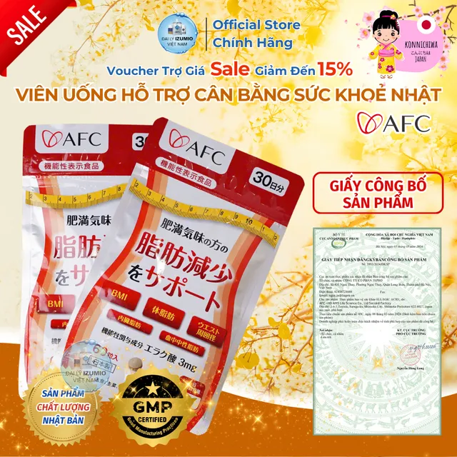Vi&ecirc;n Uống Hỗ Trợ Giảm Mỡ Nội Tạng Afc