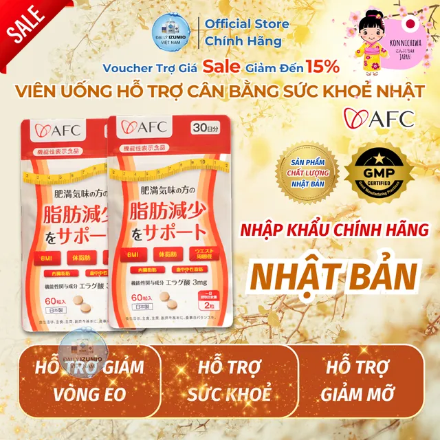 Vi&ecirc;n Uống Hỗ Trợ Giảm Mỡ Nội Tạng Afc