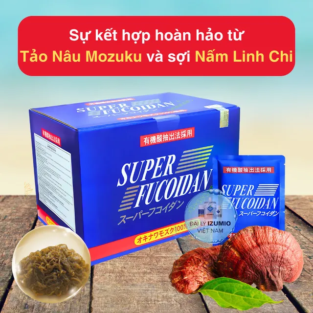 Tảo Biển Xanh Super Fucoidan Okinawa Kanehide
