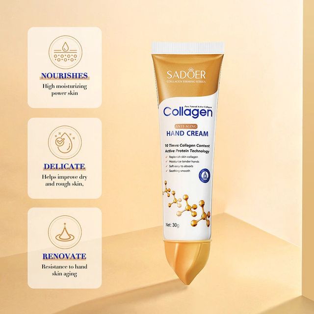 Kem Dưỡng Da Tay Collagen Dưỡng Ẩm hỗ trợ sức khỏe V&agrave; L&agrave;m Trắng Da 30g