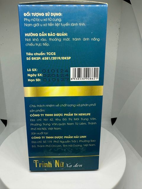 Đối tượng sử dụng Trinh Nữ Xạ Đen