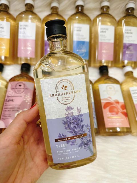 Gel Tắm Bath & Body Works Aromatherapy Lavender Vanilla
