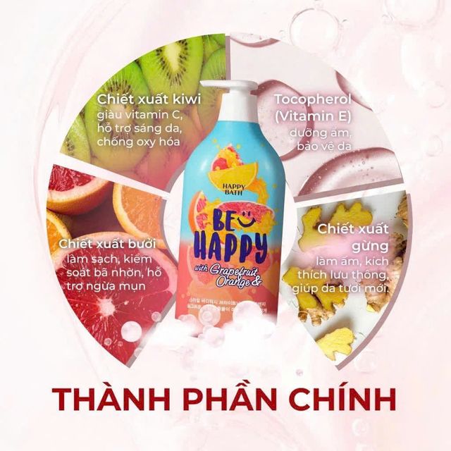 Sữa Tắm Happy Bath Be Happy Chanh & Cam