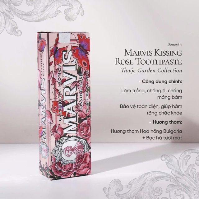 Kem đ&aacute;nh răng Marvis Kissing Rose v&agrave; lợi &iacute;ch của n&oacute;