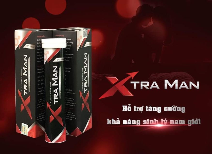 Viên Sủi Xtraman Cải Thiện Sinh Lý Nam Giới, Hỗ Trợ Yếu Sinh Lý Lọ 20 Viên - Xtra man Chính Hãng-Viên sủi tăng cường sin - hình ảnh thực tế
