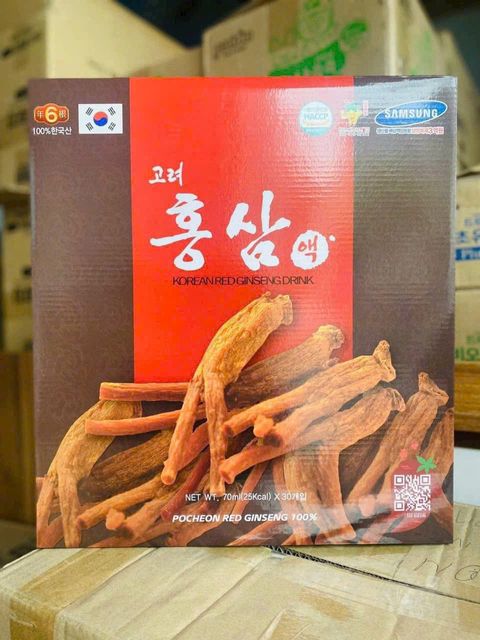 Hộp Nước Hồng S&acirc;m Pocheon H&agrave;n Quốc chất lượng