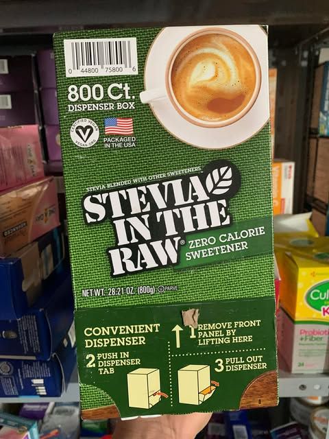 Đường ăn ki&ecirc;ng chiết xuất từ l&aacute; cỏ ngọt Stevia In The Raw