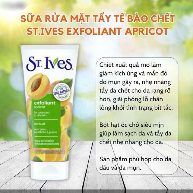 Sữa Rửa Mặt St.Ives Fresh Skin Apricot 170g