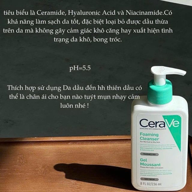 Sữa Rửa Mặt CeraVe Foaming Cleanser