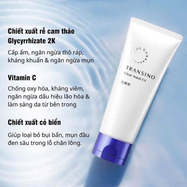 Sữa Rửa Mặt Transino Clear Wash 100g
