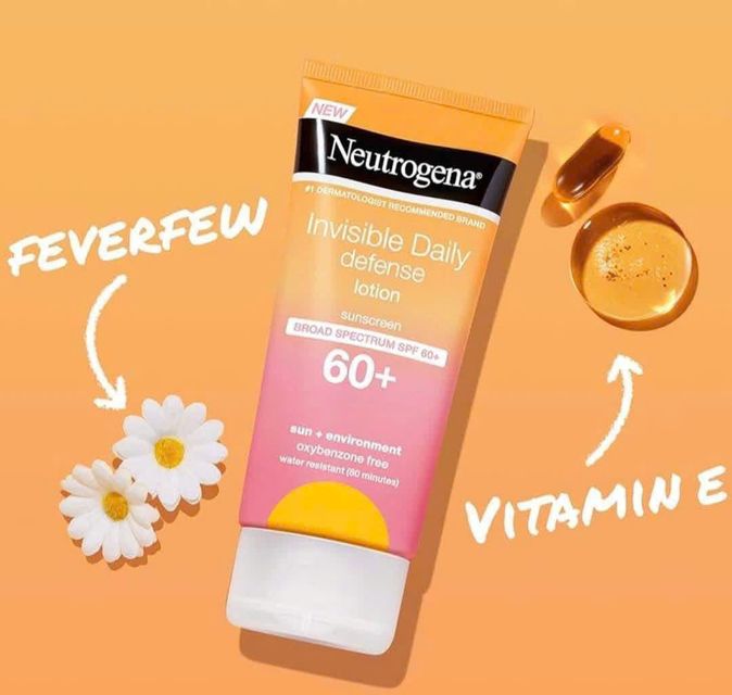 Kem Chống Nắng Neutrogena Invisible Daily Defense Lotion - Bảo vệ da h&agrave;ng ng&agrave;y