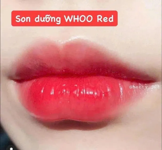 Set Son Dưỡng Whoo Đỏ + Son Kem M&agrave;u 45