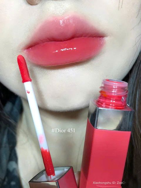 Son Dior 451 Lip Tattoo Hồng Đ&agrave;o cho ng&agrave;y hội