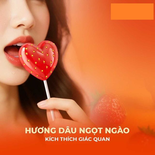 Bao cao su Durex Strawberry Hương d&acirc;u