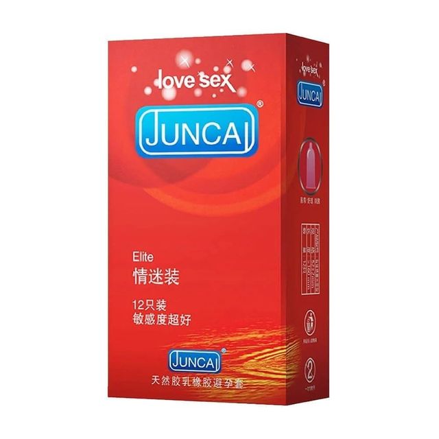 Bao cao su Juncai Elite &Ocirc;m s&aacute;t, truyền nhiệt nhanh Hộp 12 c&aacute;i