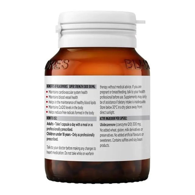 Vi&ecirc;n Uống Hỗ Trợ Tim Mạch Blackmores CoQ10 Super Strength