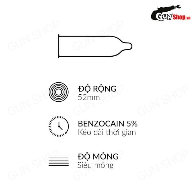 Bao cao su OLO 0.01 Zero V&agrave;ng