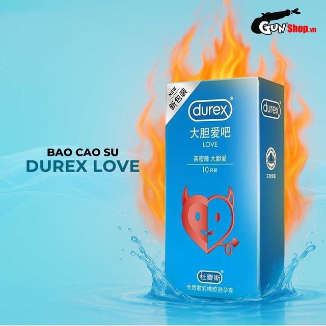 Bao cao su Durex Love - Si&ecirc;u mỏng, hương vani