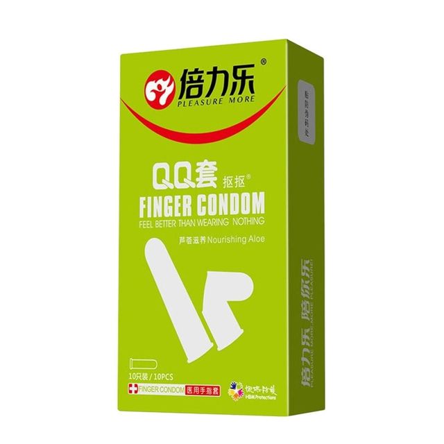 Bao cao su ng&oacute;n tay nha đam Beilile QQ Aloe