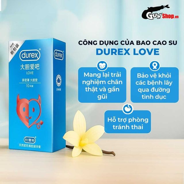 Bao cao su Durex Love Si&ecirc;u mỏng 6