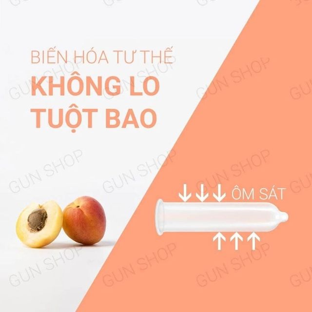 Bao cao su Nakanishi Hương đ&agrave;o
