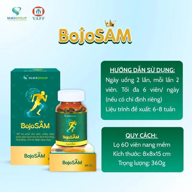 Vi&ecirc;n uống hỗ trợ sức khỏe xương khớp BOJOSAM