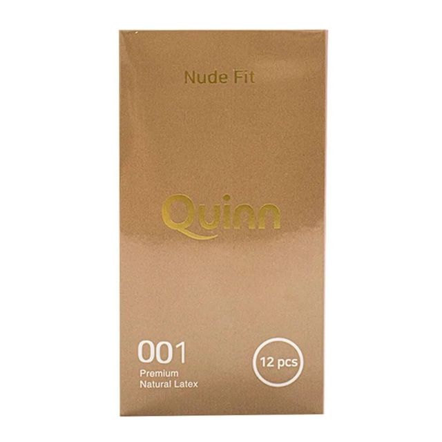 Bao cao su Quinn Nude Fit - Si&ecirc;u mỏng, chống tuột - Hộp 12 c&aacute;i Ch&iacute;nh h&atilde;ng
