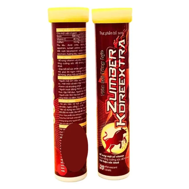 Bảng th&agrave;nh phần Zumber Koreextra