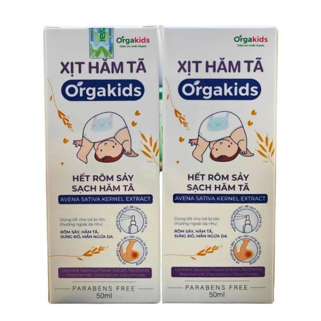 Xịt hăm t&atilde; cho b&eacute; Orgakids