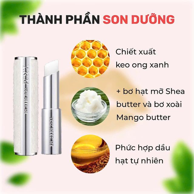 Son Dưỡng M&ocirc;i Kh&ocirc;ng M&agrave;u YN Natural Melting Honey