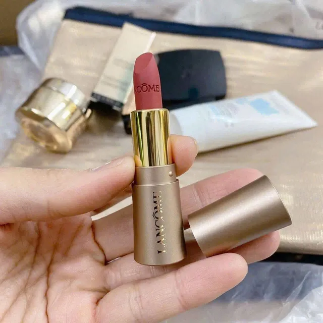 Son Lancome 274 Mini Cream Cam Tr&agrave; Sữa Unbox