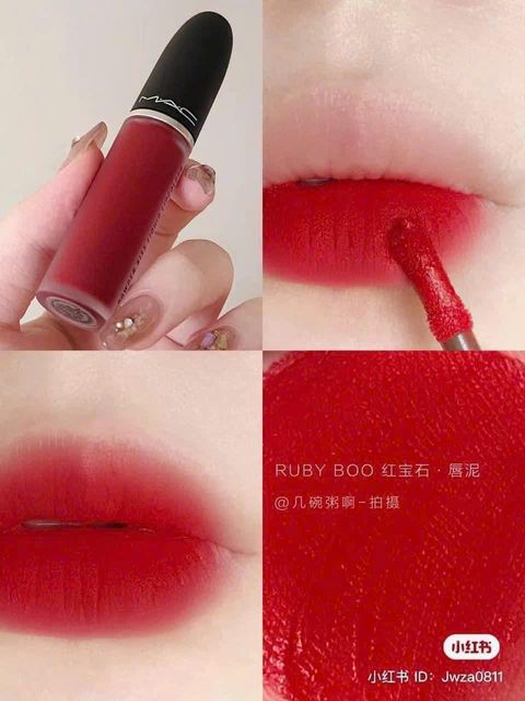 Son Kem MAC 975 Ruby Boo Đỏ Thuần