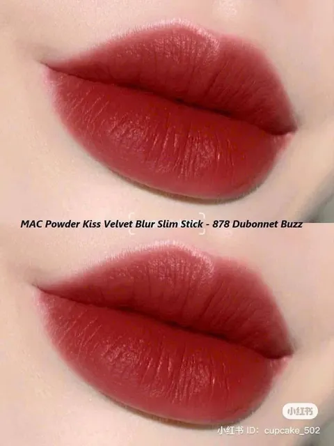 Son MAC 878 Slim Dubonnet Buzz m&agrave;u đỏ tươi
