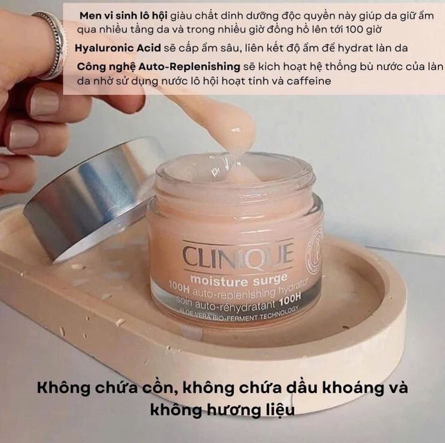 Kem Dưỡng Ẩm Clinique Moisture Surge 100H 50ml