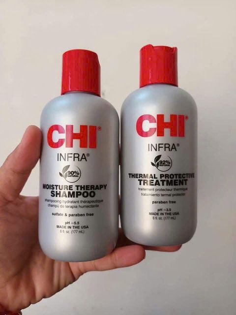Set 2 Chai Gội Xả CHI Infra