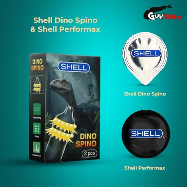 Hộp Bao cao su Shell Dino Spino