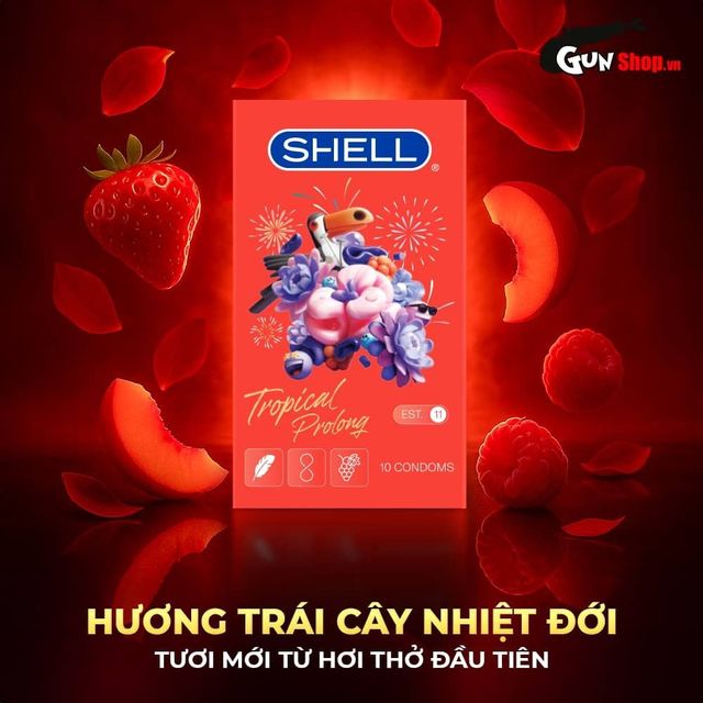 Bao cao su Shell Tropical Prolong - Sản phẩm chất lượng
