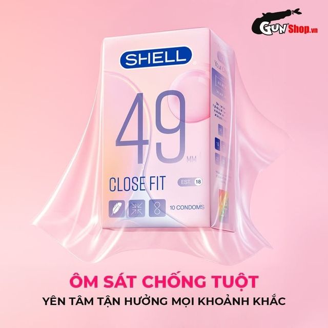 Bao cao su Shell Close Fit 49mm