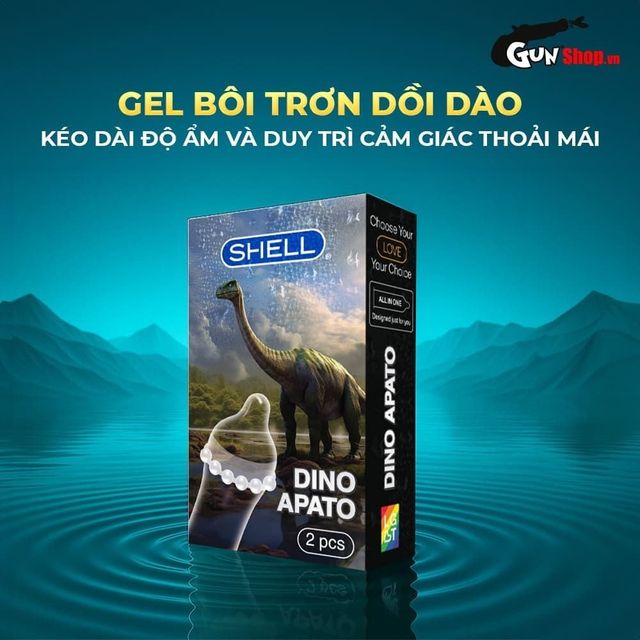 Bao cao su Shell Dino Apato