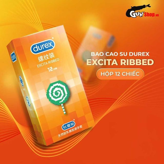 Bao cao su Durex Excita Ribbed 2