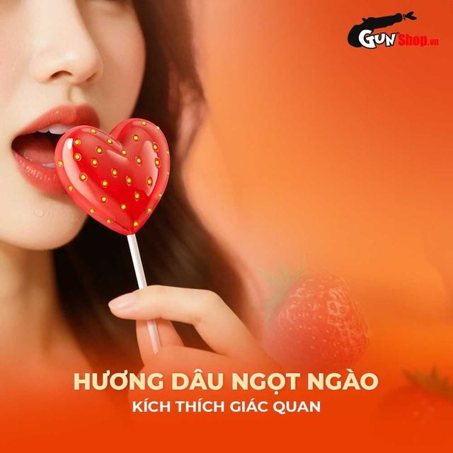 Bao cao su Durex Strawberry - Hương d&acirc;u