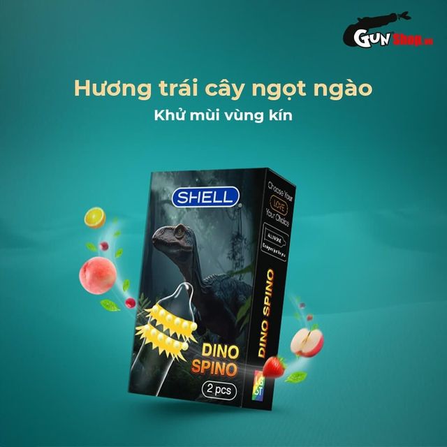 Bao cao su Shell Dino Spino
