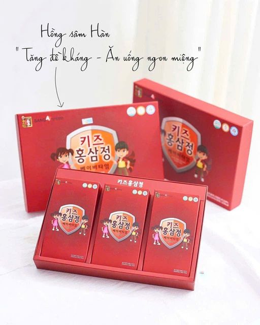 Nước Hồng S&acirc;m Baby Sanga Hộp 30 G&oacute;i
