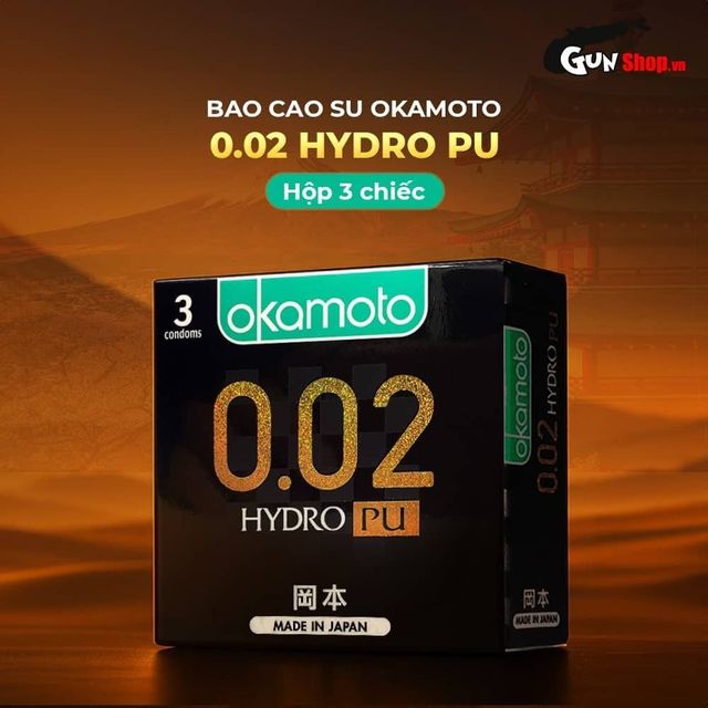 Bao cao su Okamoto 0.02 Hydro PU