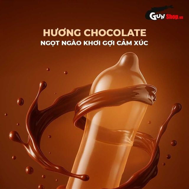 Bao cao su Shell Choco Prolong - Si&ecirc;u mỏng