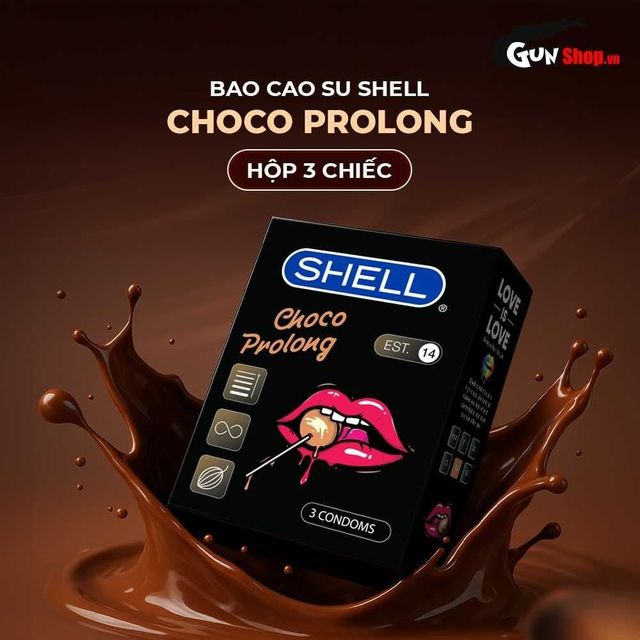 Bao cao su Shell Choco Prolong
