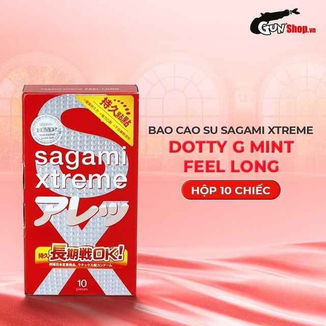 Bao cao su Sagami Xtreme Dotty G Mint Feel Long