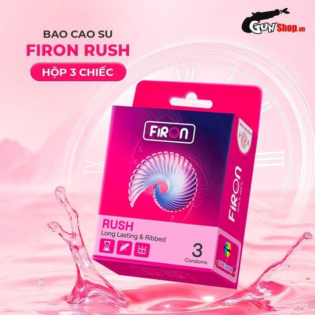 Bao cao su Firon Rush - Hộp 3 c&aacute;i