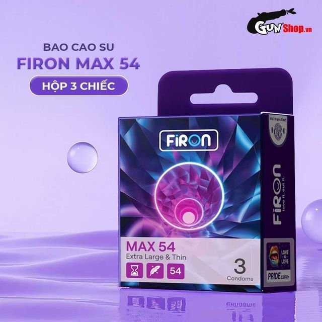 Bao cao su Firon Max 54 - Hộp 3 c&aacute;i