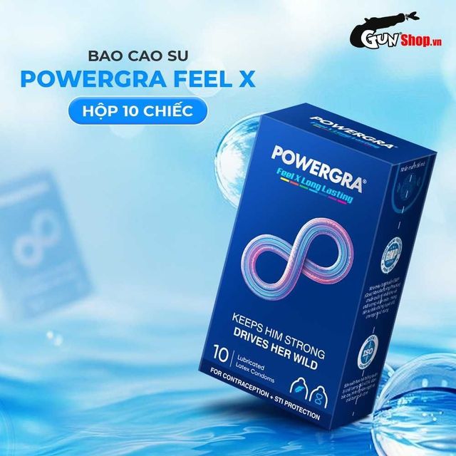 Hộp 10 c&aacute;i Powergra Feel X